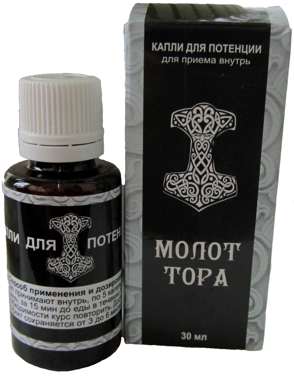 

Капли для увеличение мужской потенции Молот Тора