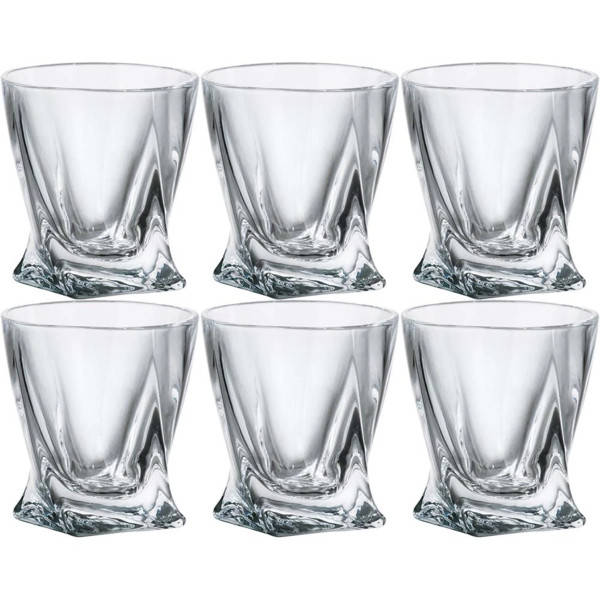 

Набор 6 рюмок под водку 50мл Quadro b2k936-99A44 Bohemia, Прозрачный