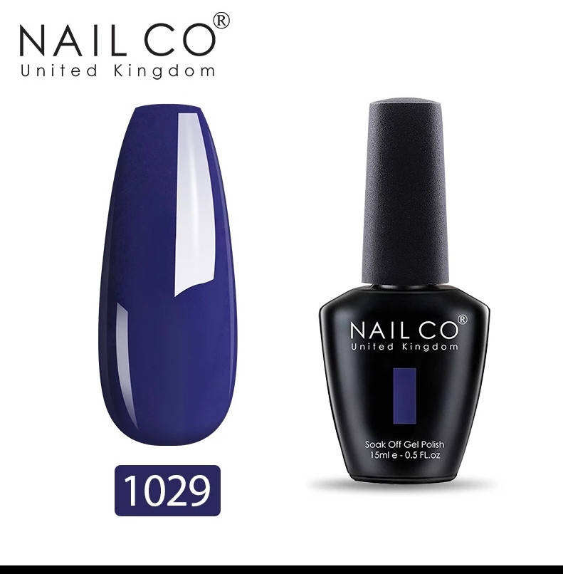 

Гель лак Nail Co 15 мл для ногтей под УФ лампу UV LED Синий 1029