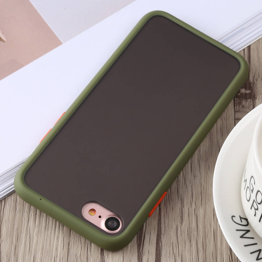 

Противоударный матовый чехол для iPhone 7 8 Plus хаки бампер