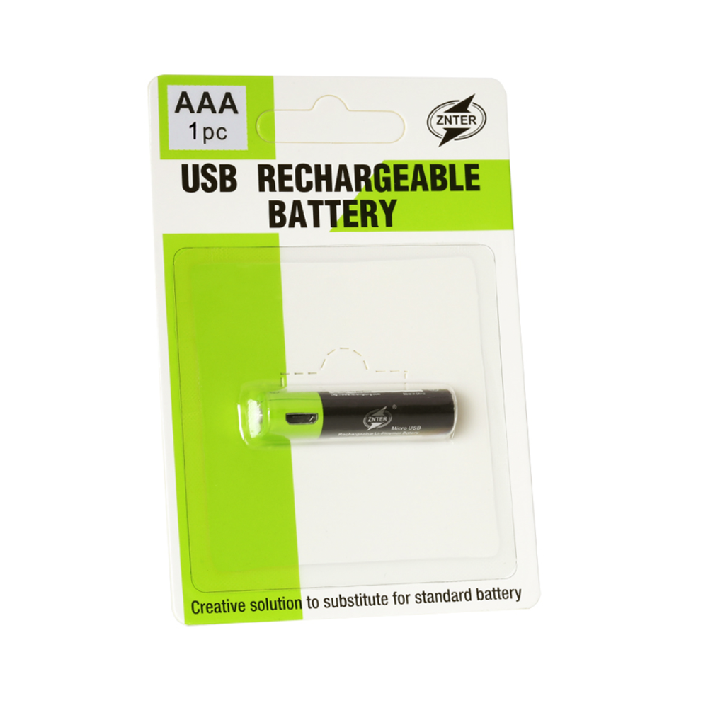 

Аккумулятор ZNTER AAA Li-Pol 600mAh c microUSB