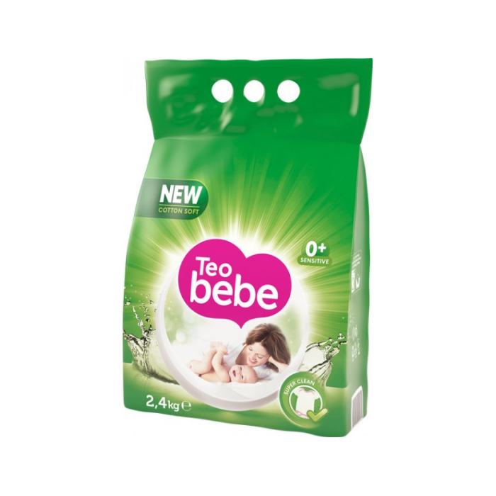 

Стиральный порошок для детских вещей TEO Bebe Just Essentials Soft Cotton Green 2.4 кг