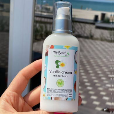 

Молочко для тела фруктовое Top Beauty Milk For Bode 100 мл Ванильный крем