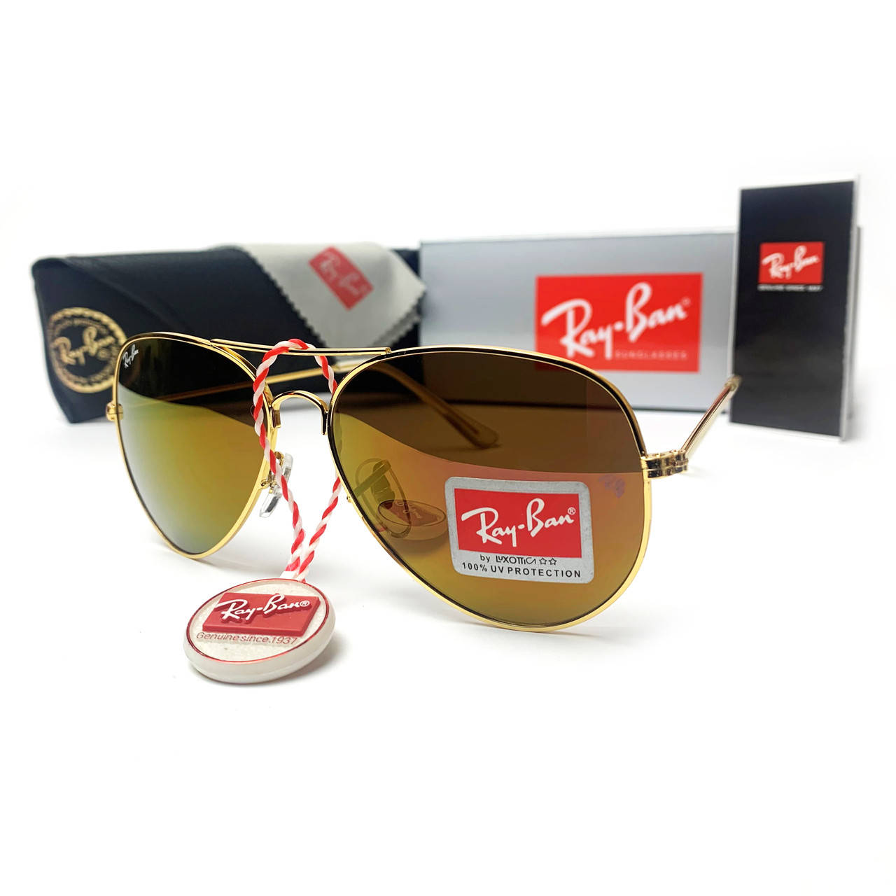 

Солнцезащитные Очки R-B Aviator 3025 Капли Хамелеон, Золотистый