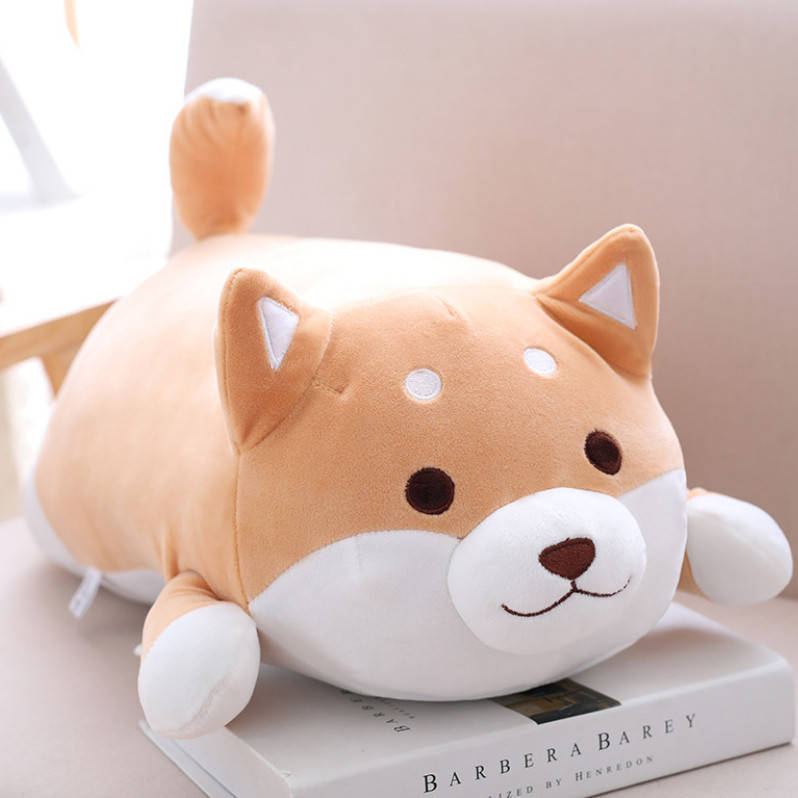 

Сиба ину игрушка подушка мягкая антистресс собака, Коричневый