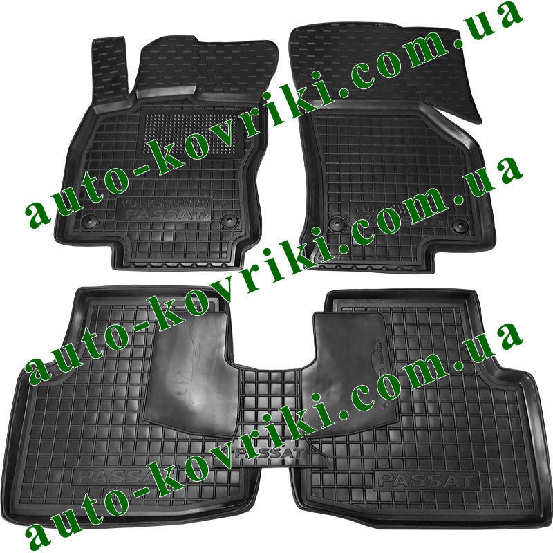 

Резиновые коврики в салон Volkswagen Passat B8 2014- (Avto-Gumm), Черный