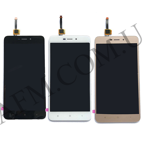

Дисплей (LCD) Xiaomi Redmi 4X с сенсором чёрный, Черный