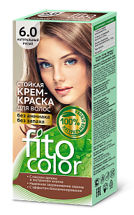 

Стойкая крем-краска для волос (цвет Натуральный русый 6.0) Fitocolor