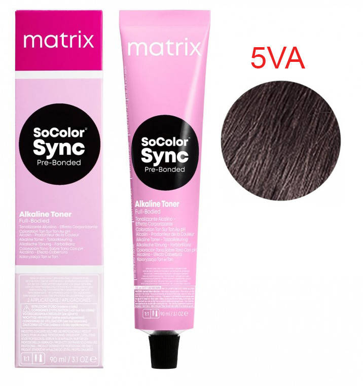 

Крем-краска безамиачная для волос Matrix SoColor Sync 5VA, 90мл
