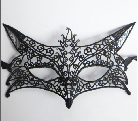 

Сексуальная маска на глаза кружевная на вечеринку, маскарад, танцы "лисичка" лиса