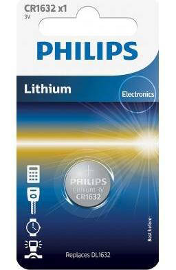 

Дисковая батарейка Philips Lithium Cell 3V CR1632