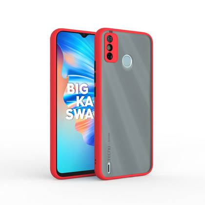 

Матовый чехол Frosted Matte для TECNO Spark 6 Go Красный