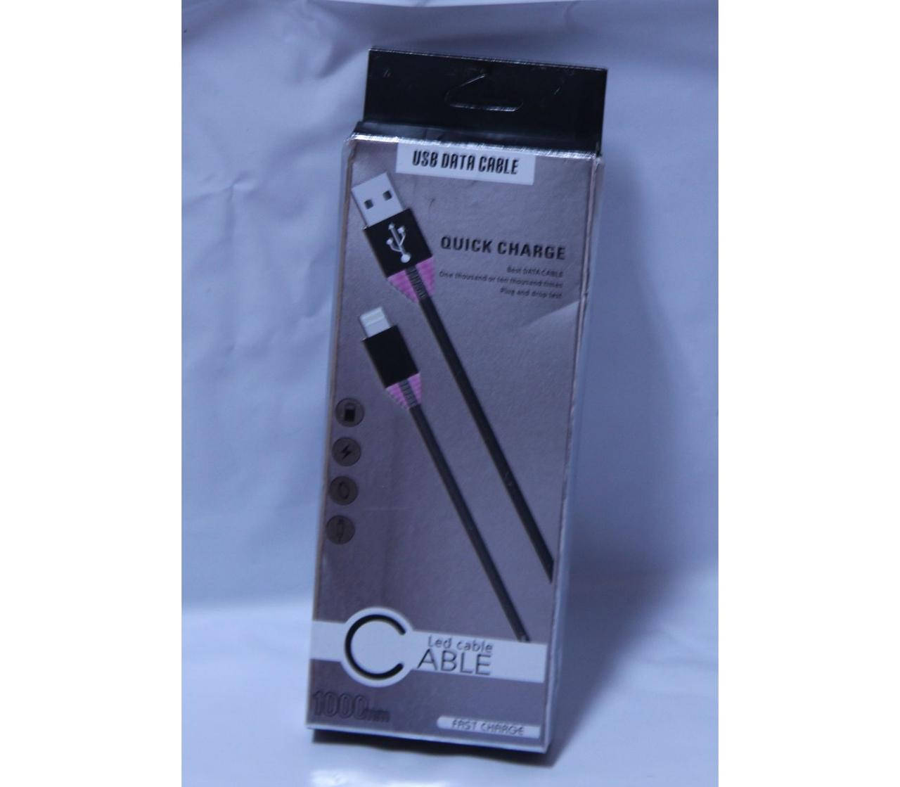 

LED Кабель USB Lightning (айфон) 1 метр.