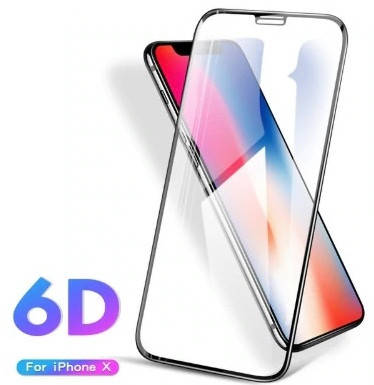 

6D стекло Apple iPhone X/XS (закруглённое) 2404 МирАкс, Черный