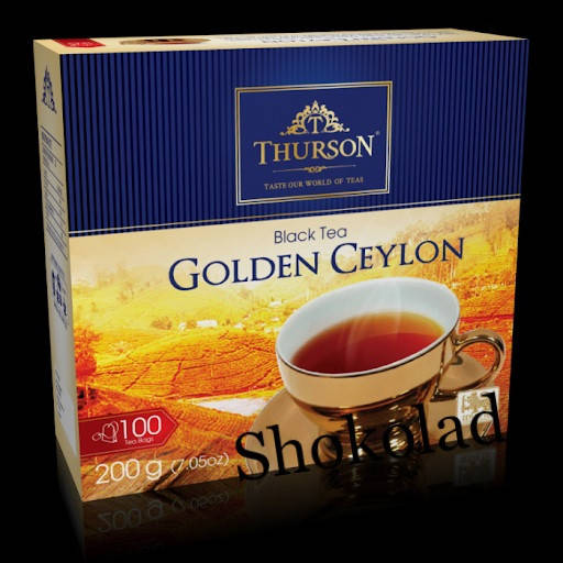 

Чай черный Золотой Цейлон Турсон 100 пакетник Thurson Golden Ceylon 100 Tea Bags