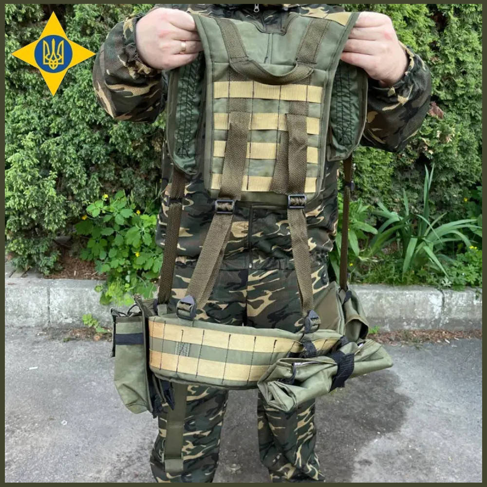 

РПС система MOLLE + подсумки 6600 ВСУ (ЗСУ) Разгрузочная поясная система зеленая