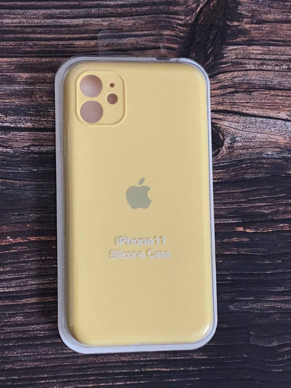 

Чехол iPhone 11 (silicon case - Full Cover) "Желтый №4"