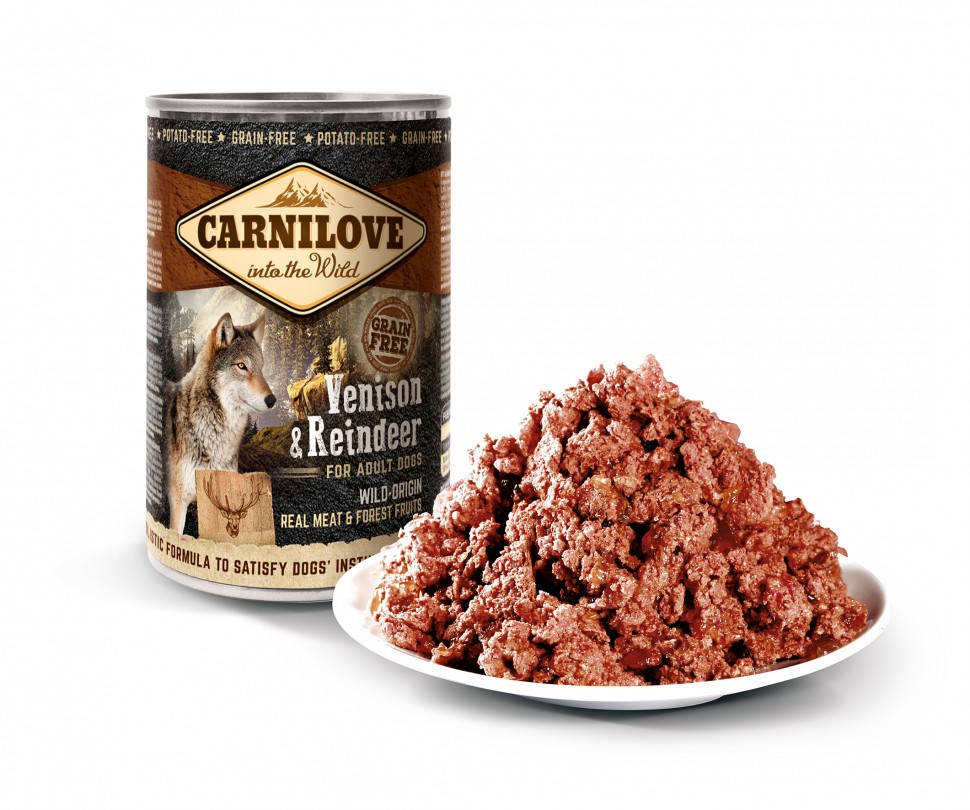 

Влажный корм для собак Carnilove Venison & Reindeer с олениной 400 гр.