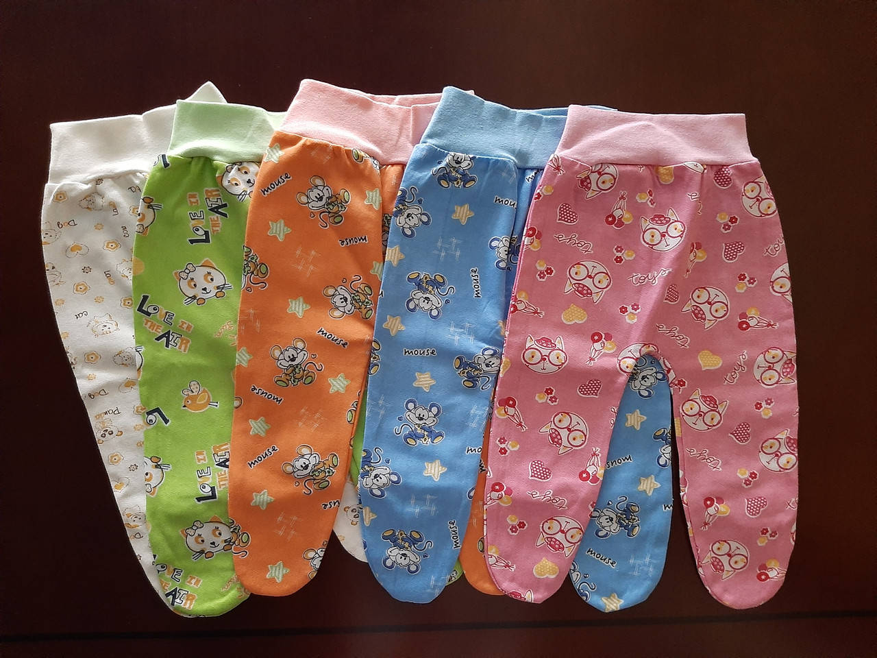 

Повзуни байка футер на євро-резинці 24, Разные цвета