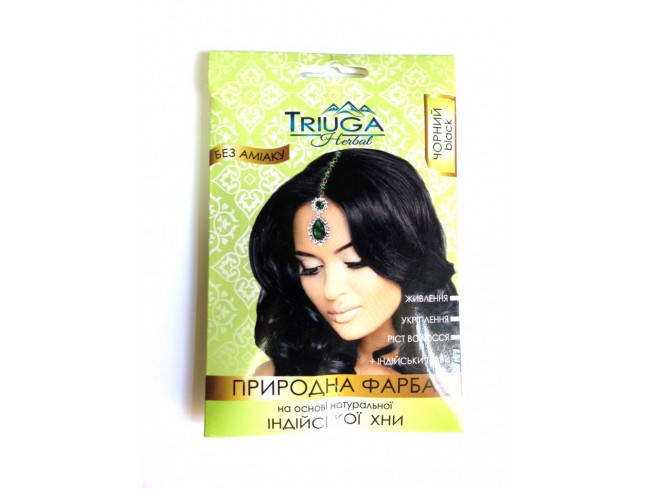 

Краска природная Триюга Чёрная для волос на основе натуральной хны, Аюрведа Здесь