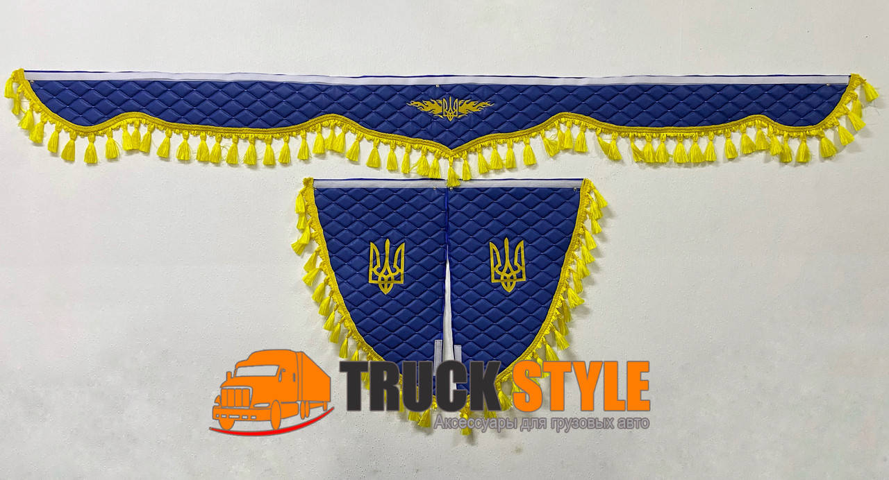 

Комплект з еко-шкіри "Ламбрекен+уголки Ukraine Україна "