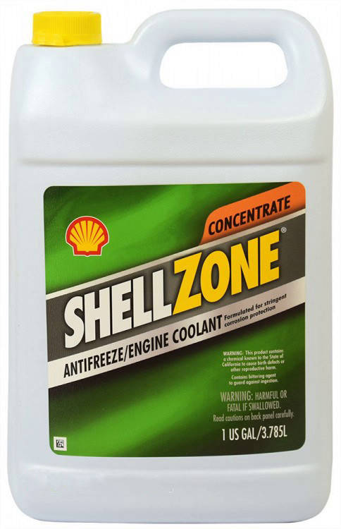 

Антифриз Shellzone Concentrate (зеленый) 3,78л, Зелёный