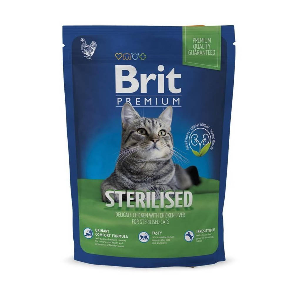 

Сухой корм Brit Premium для стерилизованных котов 1,5кг