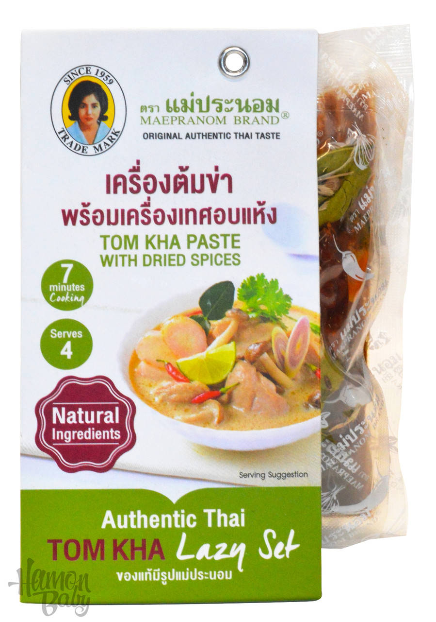 

Паста Том Кха (Tom Kha) с сушеными специями (на 4 порции), 88 г, ТМ Maepranom, Таиланд