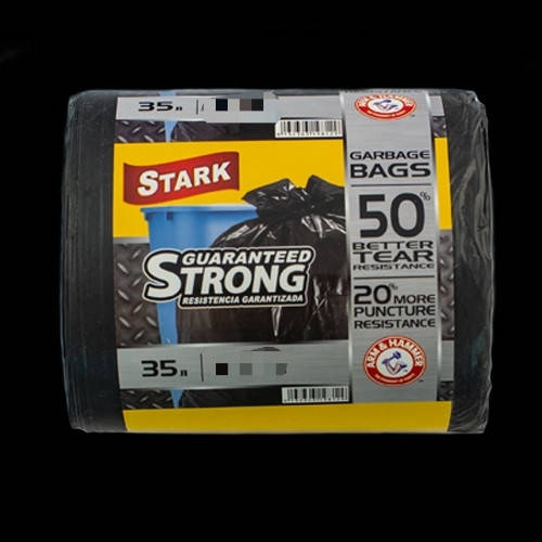 

(УСИЛИННЫЕ) Мусорные пакеты 35л(50шт)ТМ "STARK" черные прочные 14 микрон