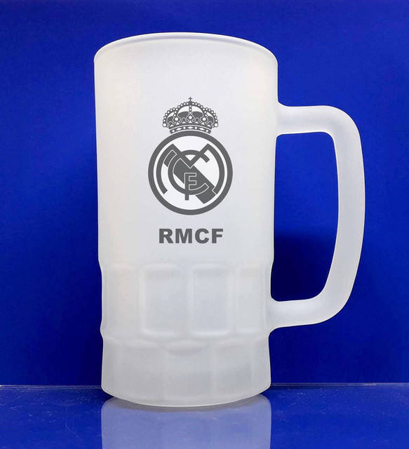 

Бокал для пива с принтом футбол ФК Реал Мадрид матовый 550 мл №2