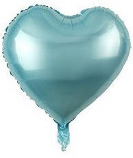 

Фольгированный шарик КНР 10"(25 см) Сердце аквамарин