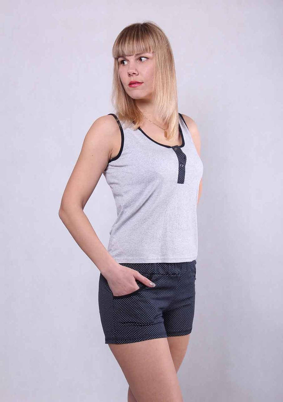 

Трикотажный комплект майка с шортами р.42-54