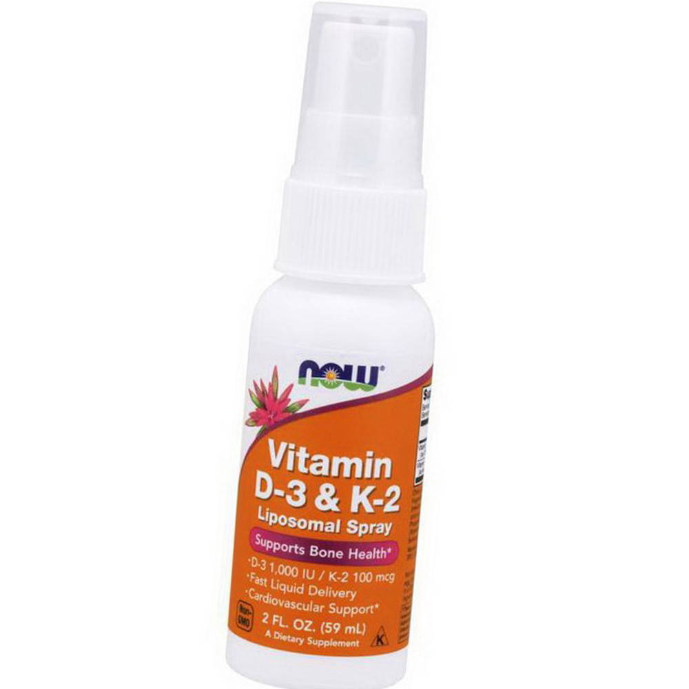 

Витамин Д3 К-2 Now Foods Vitamin D-3 & K-2 Liposomal Spray 59 мл