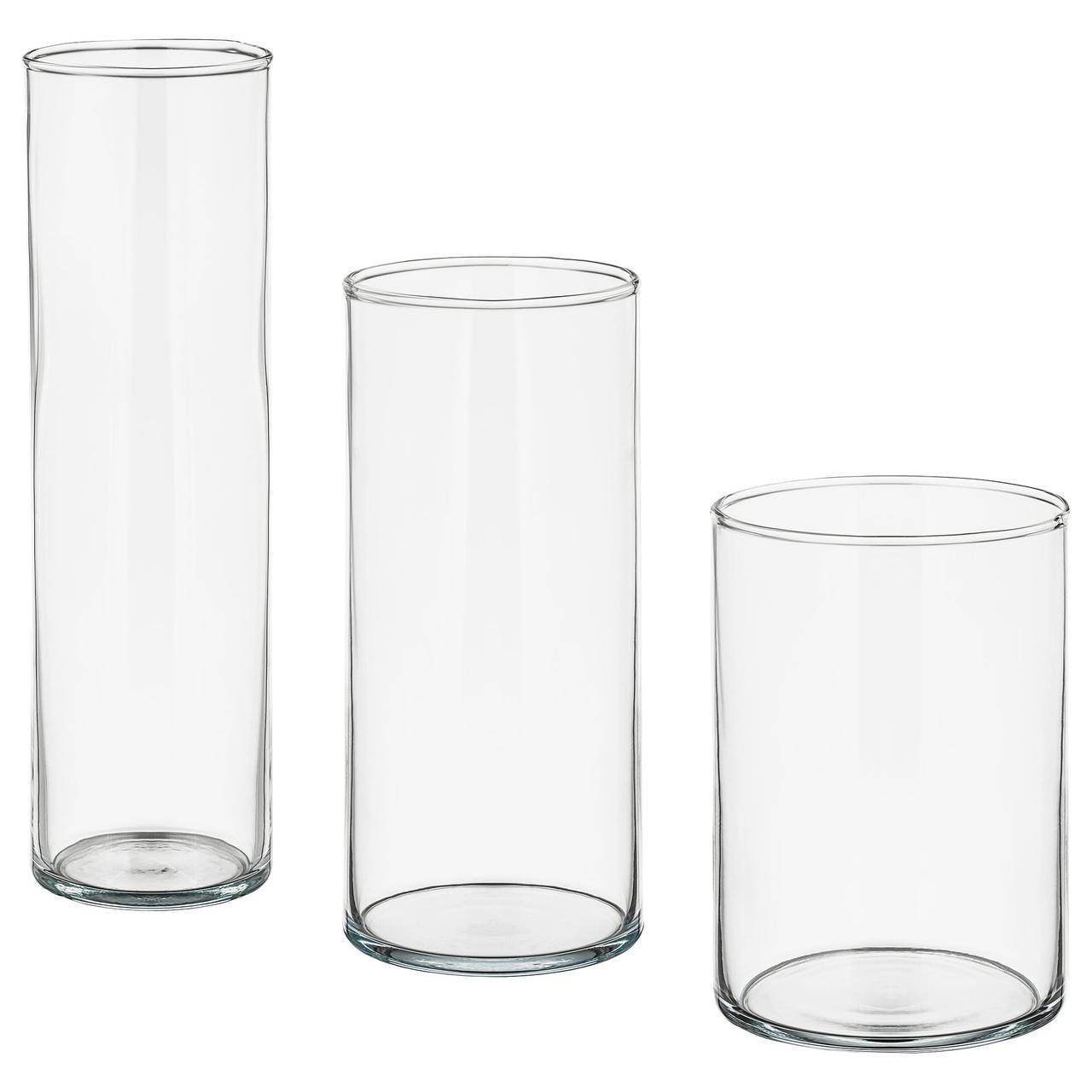 

IKEA Набор ваз CYLINDER (ИКЕА ЦИЛИНДР) 60175092, Прозрачный