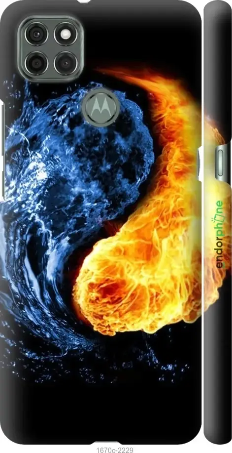 

Чехол на Motorola G9 Power Инь-Янь "1670c-2229-18101", Желтый