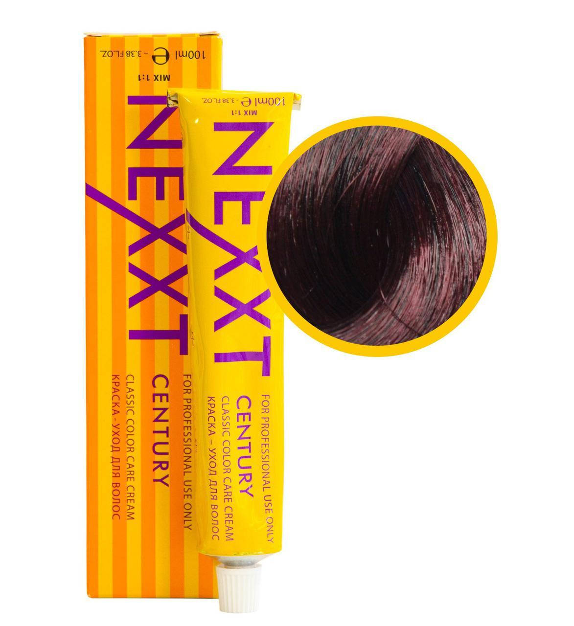 

Крем-краска для волос Nexxt Professional 5.56 светлый шатен красно-фиолетовый 100ml