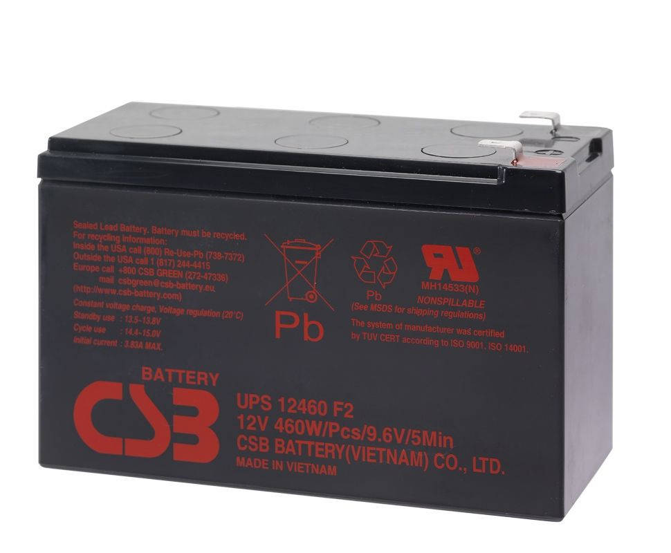 

Акумуляторна батарея CSB UPS12460, 12V9Ah (151х65х94мм)