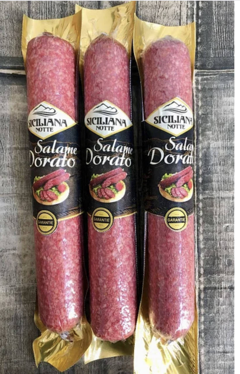 

Ковбаса Salame Dorato SICILIANA NOTTE 400 г (Італія)