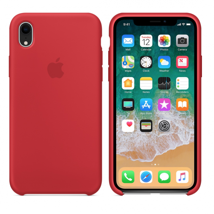 

Чехол для Apple iPhone XR Silicone Case Red силикон кейс красный