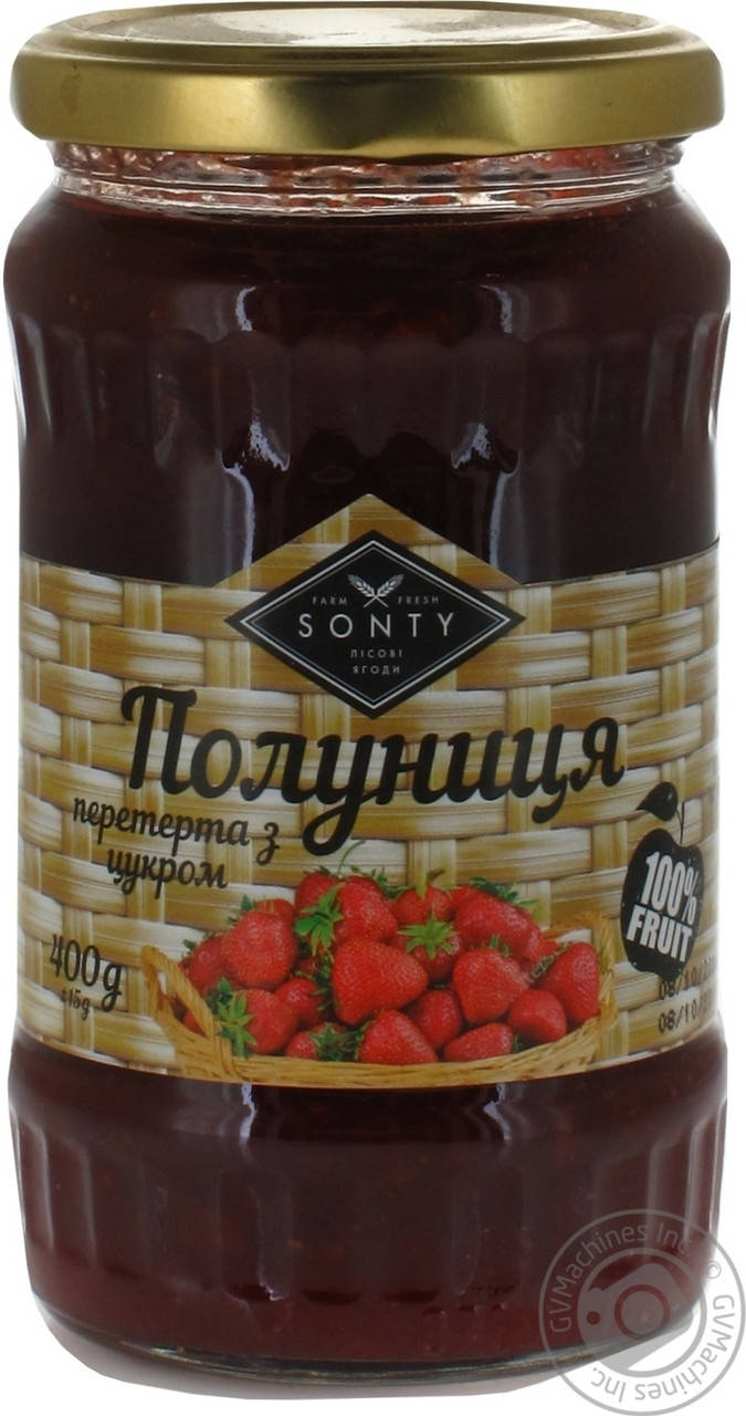 

Полуниця перетерта з цукром 400Г