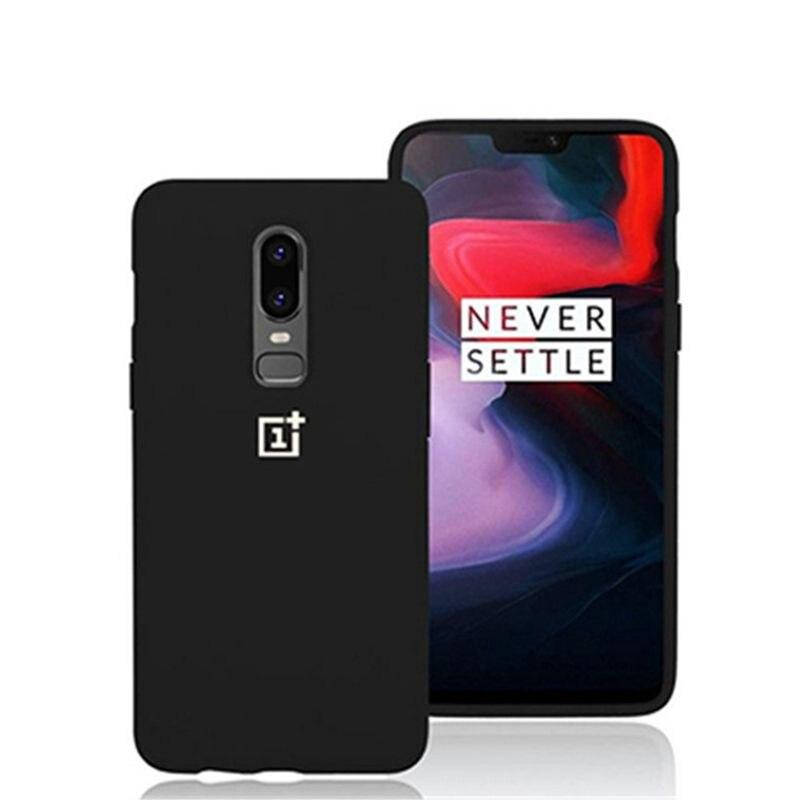 

Силиконовый чехол для OnePlus 6 Черный микрофибра soft touch