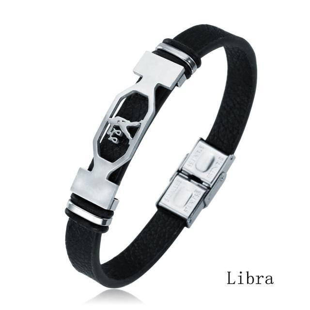 

Браслет кожаный «Знак зодиака» Весы, Libra (23 сентября - 23 октября)