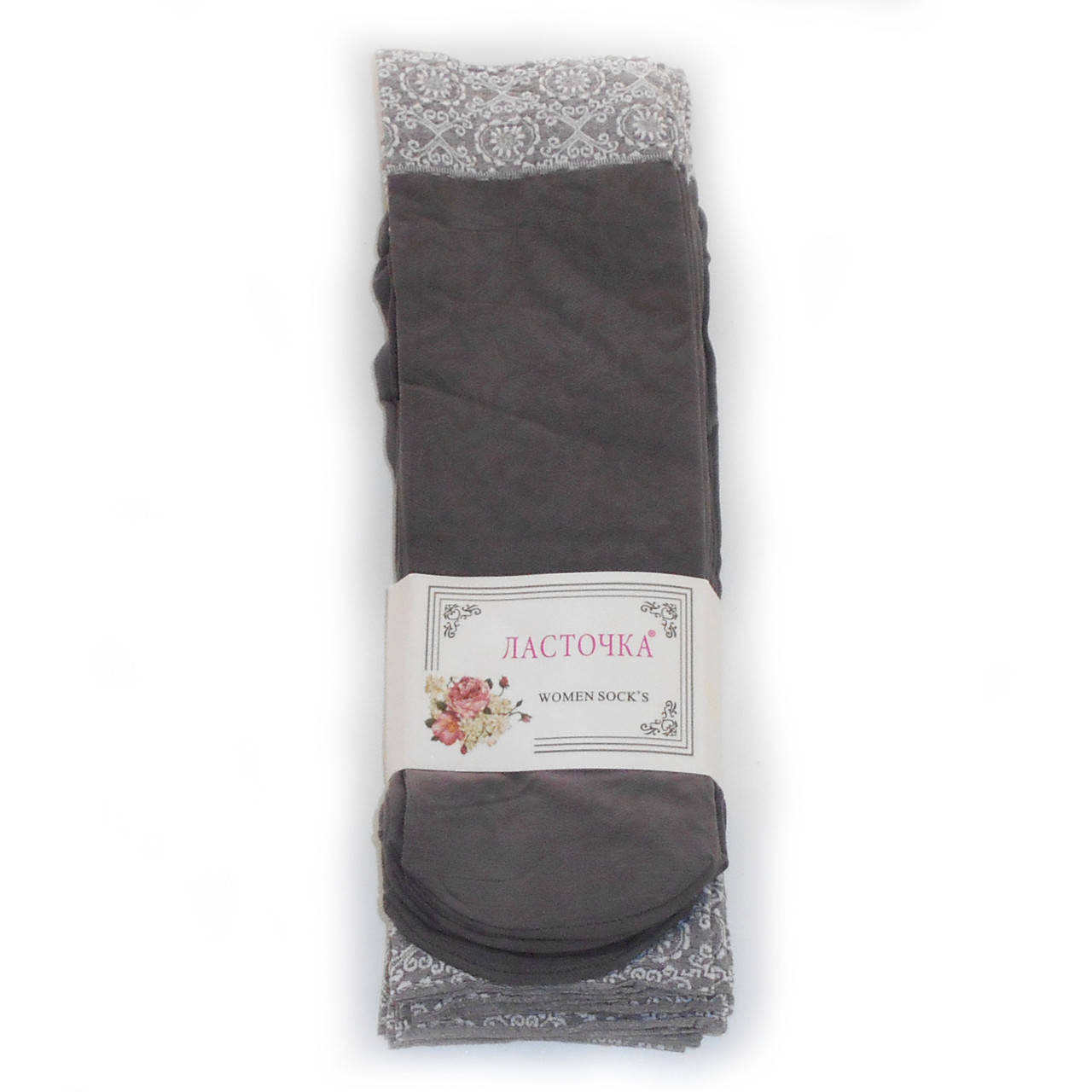 

Женские капроновые носки с узорами Ласточка от 12,00 грн./пара (серые), Серый