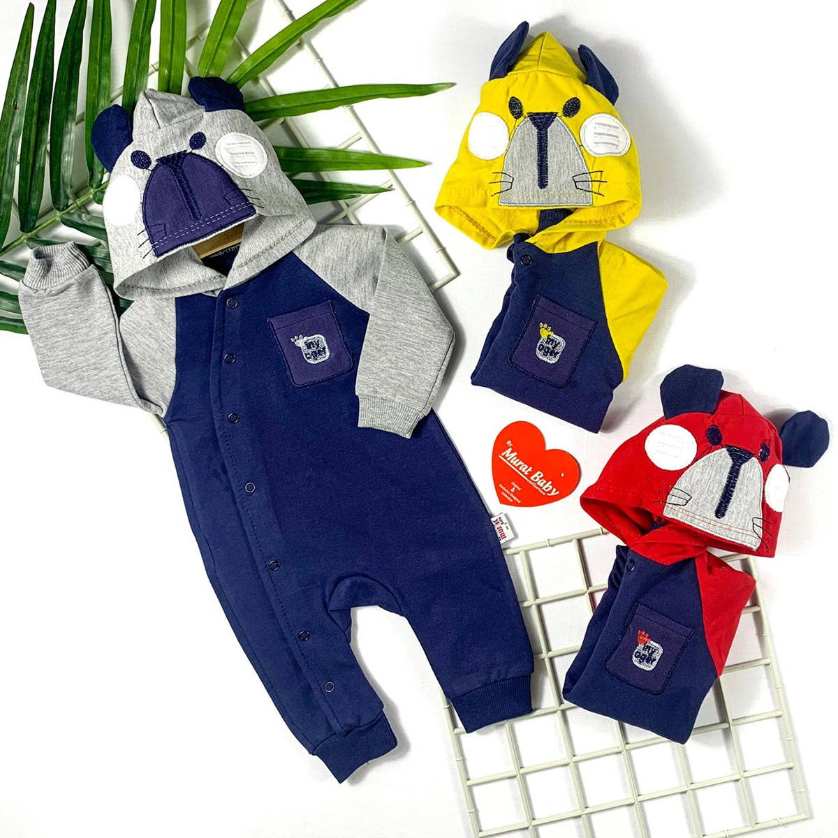 

Дитячий ромпер на дівчинку/хлопчика 62,68,74,80см 74, Красный