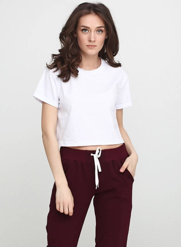 

Топ футболка женская белая