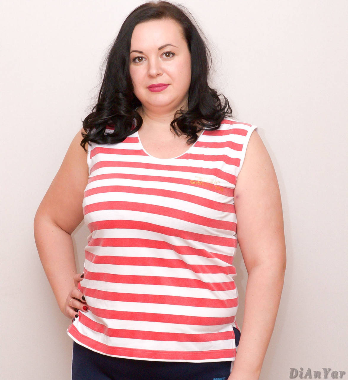 

Майка женская батальная FASHION, Красный