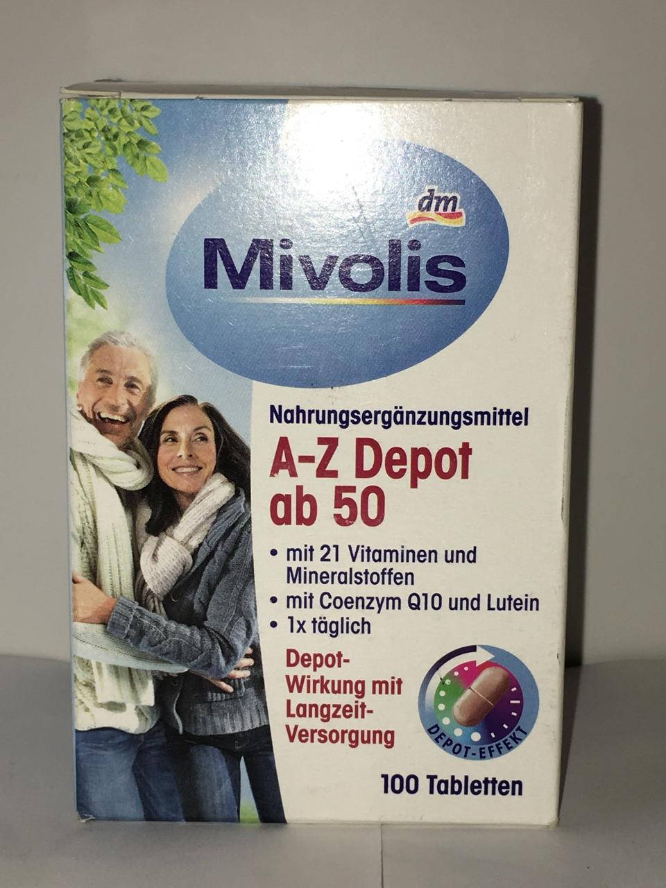 

Вітамінний комплекс Mivolis A-Z Depot ad 50 100шт.