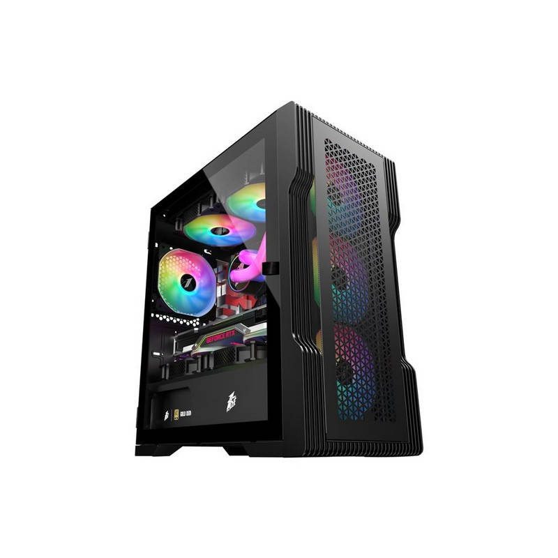 

Корпус 1stPlayer T3-4F1-BK Black