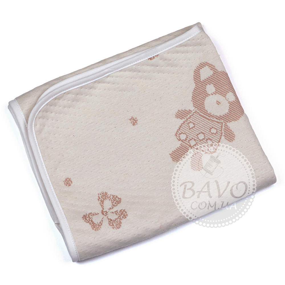 

Непромокаемая пеленка для новорожденных 50х70 см, многоразовая водонепроницаемая непромокашка Мишка бежевый