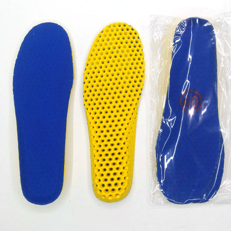 

Стельки для обуви "Соты" спортивные, обрезные, кроссовочные,амортезирующие, синие 40р(26см)